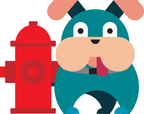 Dogs Can Be Trained To Pee Only On The Pet Hydrant, - Fire Hydrant Graphic Png (500x397), Png Download