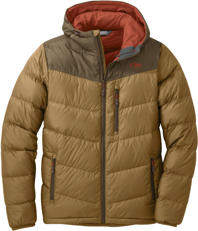 Men's Transcendent Down Hoody - Outdoor Research Transcendent Green (750x750), Png Download