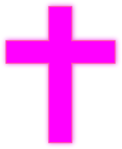 For Developers Light Purple Cross Clipart - Pink Cross (486x595), Png Download