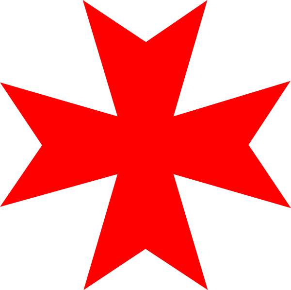 Maltese Cross Clip Art - Amalfi Italy Symbol (600x597), Png Download