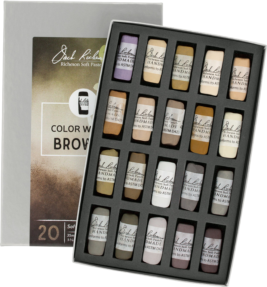 Richeson Soft Handrolled Pastels Set Of - Richeson Soft Handrolled Pastels Set Of 20 - Color: (1000x1000), Png Download