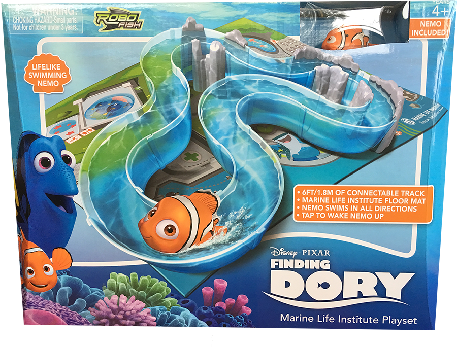 Swimming Nemo And Marine Life Institue Robo Fish Playset - Disney Pixar Finding Dory Marine Life Institute Playset (900x684), Png Download