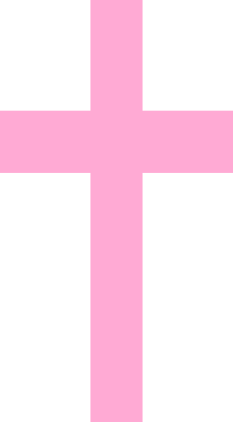Jpg Transparent Download Holy Cross Clipart - Cross Pink (330x596), Png Download