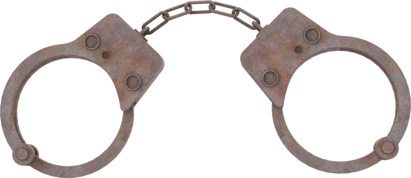 Graphic Library Download Handcuffs Clipart Old - Clip Art (800x347), Png Download