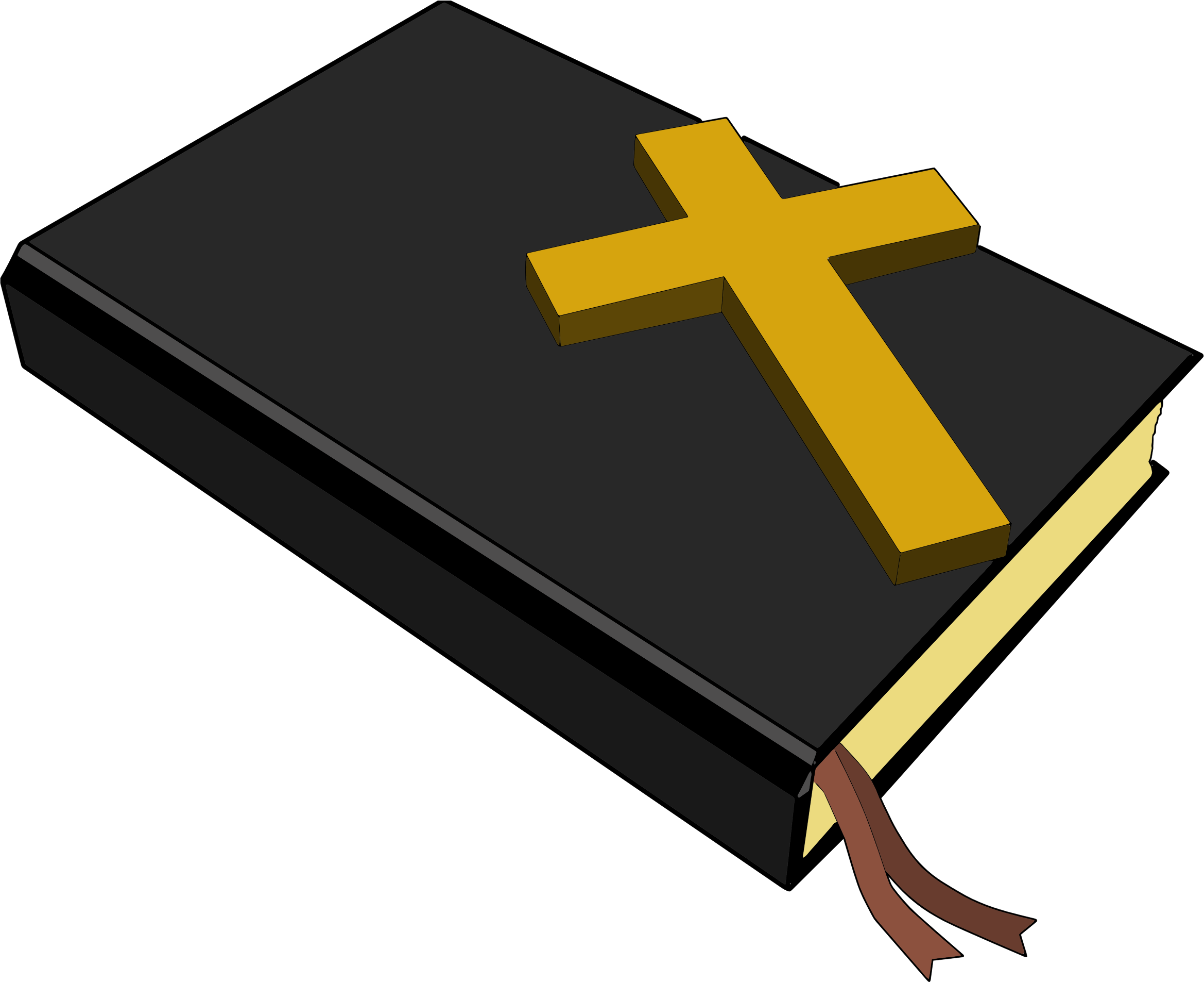And Big Image Png - Bible And Cross (2338x1905), Png Download