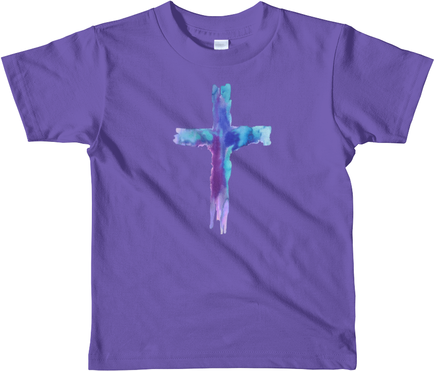 Watercolor Cross Short Sleeve Kids T-shirt - Noodle And Pals T Shirt (1000x1000), Png Download