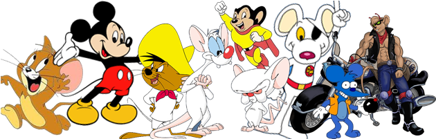 Cartoon Mice - Speedy Gonzales And Jerry (640x200), Png Download