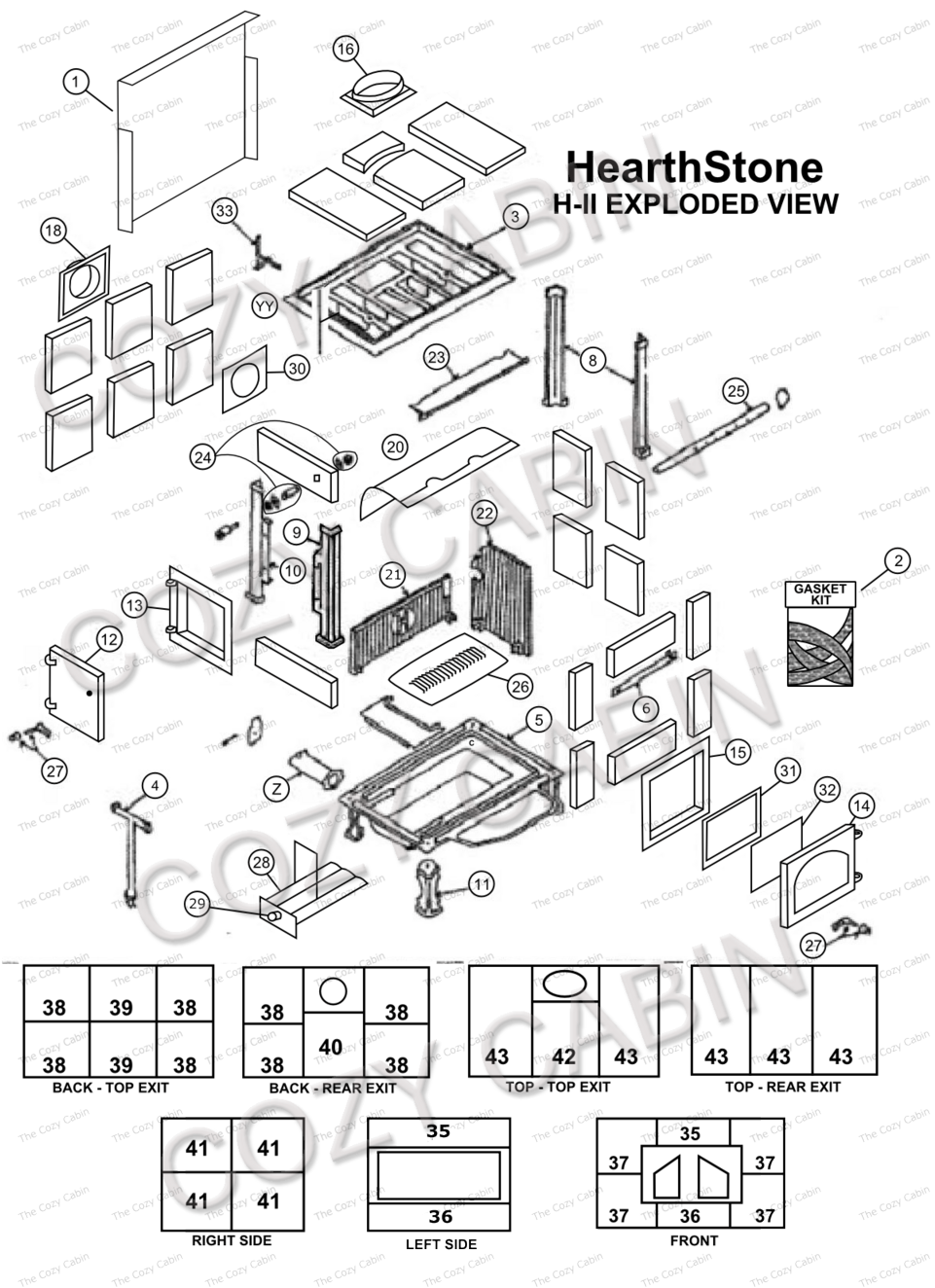 H-ii Model Parts - Hearthstone Ii Parts (1000x1330), Png Download