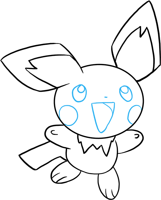 How To Draw Pichu - Drawing Pichu (680x678), Png Download