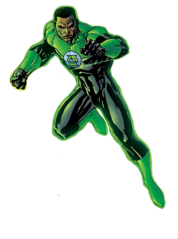 The Green Lantern Clipart Transparent - Green Lantern John Stewart (730x1094), Png Download