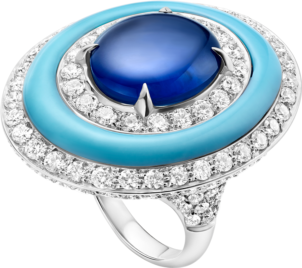 Colour Treasures Rings Rings White Gold White - Ring (1800x1405), Png Download