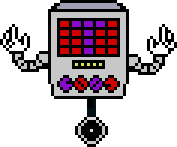 Omega Mettaton - Mettaton Pixel Art Color (730x560), Png Download
