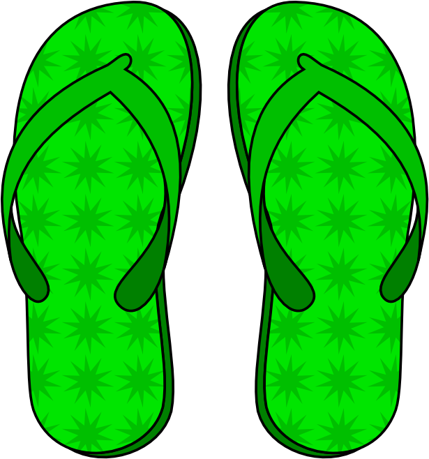 Publicat De Eu Ciresica La - Flip-flops (615x658), Png Download