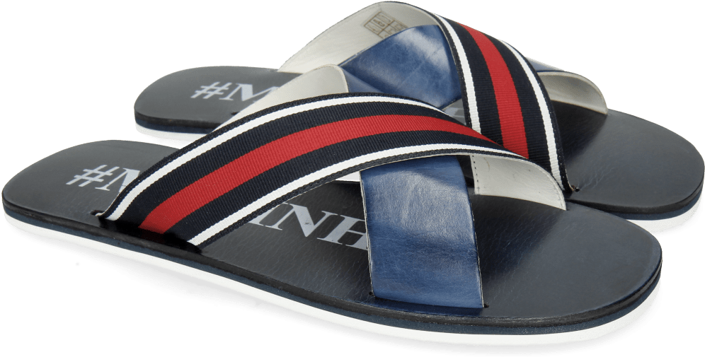 Sandals Sam 5 Marine Strap Red Blue - Flip-flops (1024x1024), Png Download