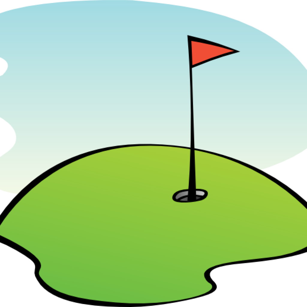 Golf Flag Clipart Mountain Clipart Hatenylo - Mini Golf Course Cartoon (1024x1024), Png Download