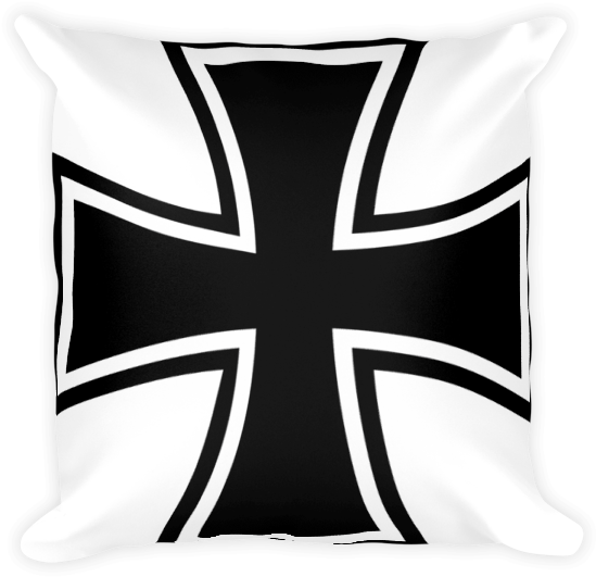 German Iron Cross Basic Pillow - German Iron Cross Clipart (600x600), Png Download