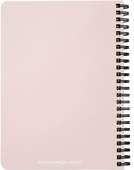 Durag Mlk Spiral Notebook In Pink - Spiral Bound Notebook (600x600), Png Download