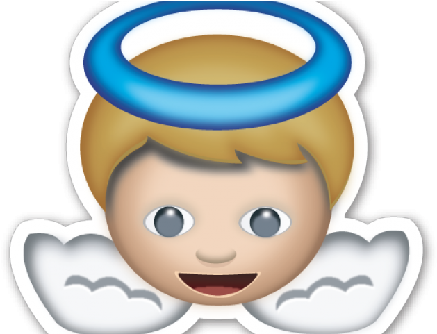 Emoji Clipart Angel - Emoticon Angel Whatsapp (640x480), Png Download