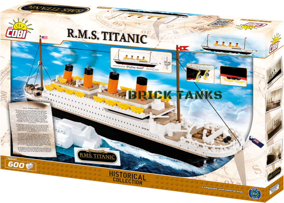 Rms Titanic - Cobi Titanic 2019 (1024x725), Png Download