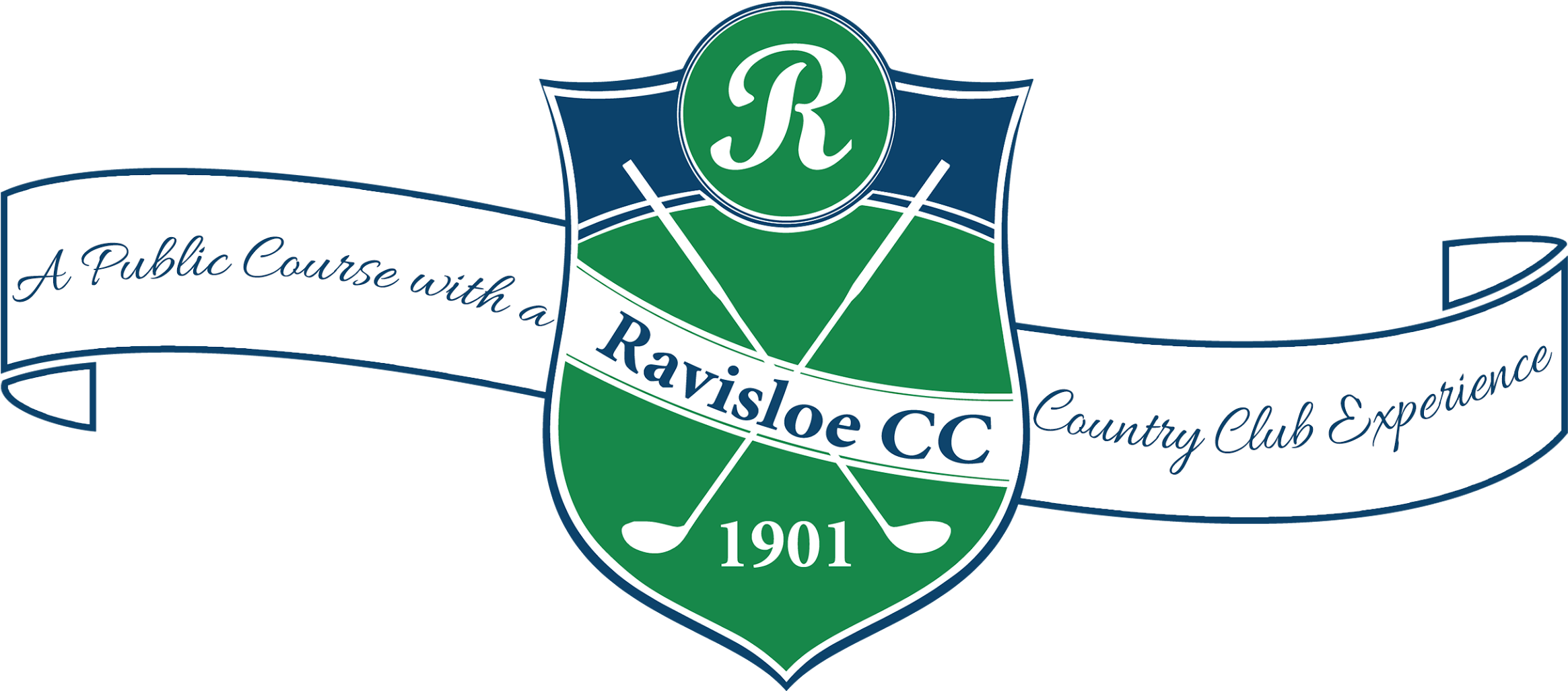 Ravisloe Country Club Welcome To Ravisloe Country Club - Emblem (2500x1137), Png Download