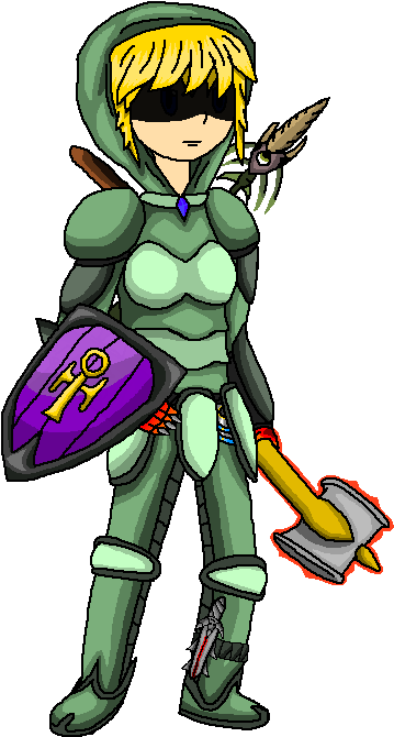 Drawn Armor Terraria - Cartoon (435x735), Png Download