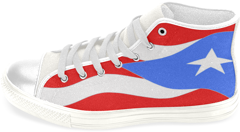Bandera De Puerto Rico Flag Men's Classic High Top (1000x1000), Png Download