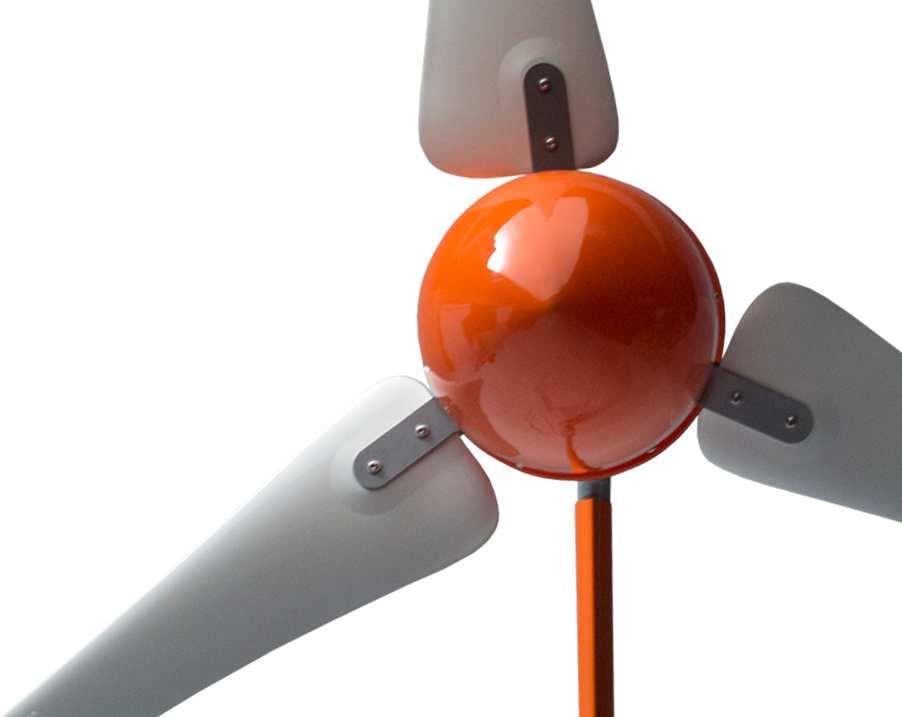Detailed View Of The Windleaf Small Wind Turbine - Wind Turbine (902x717), Png Download