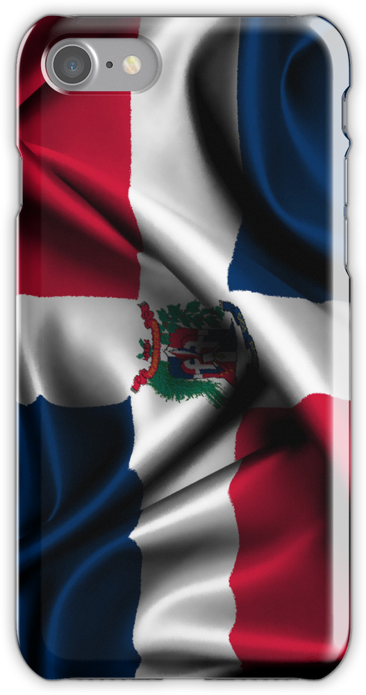 Dominican Republic Flag Drop Iphone 7 Snap Case - Mobile Phone Case (750x1000), Png Download