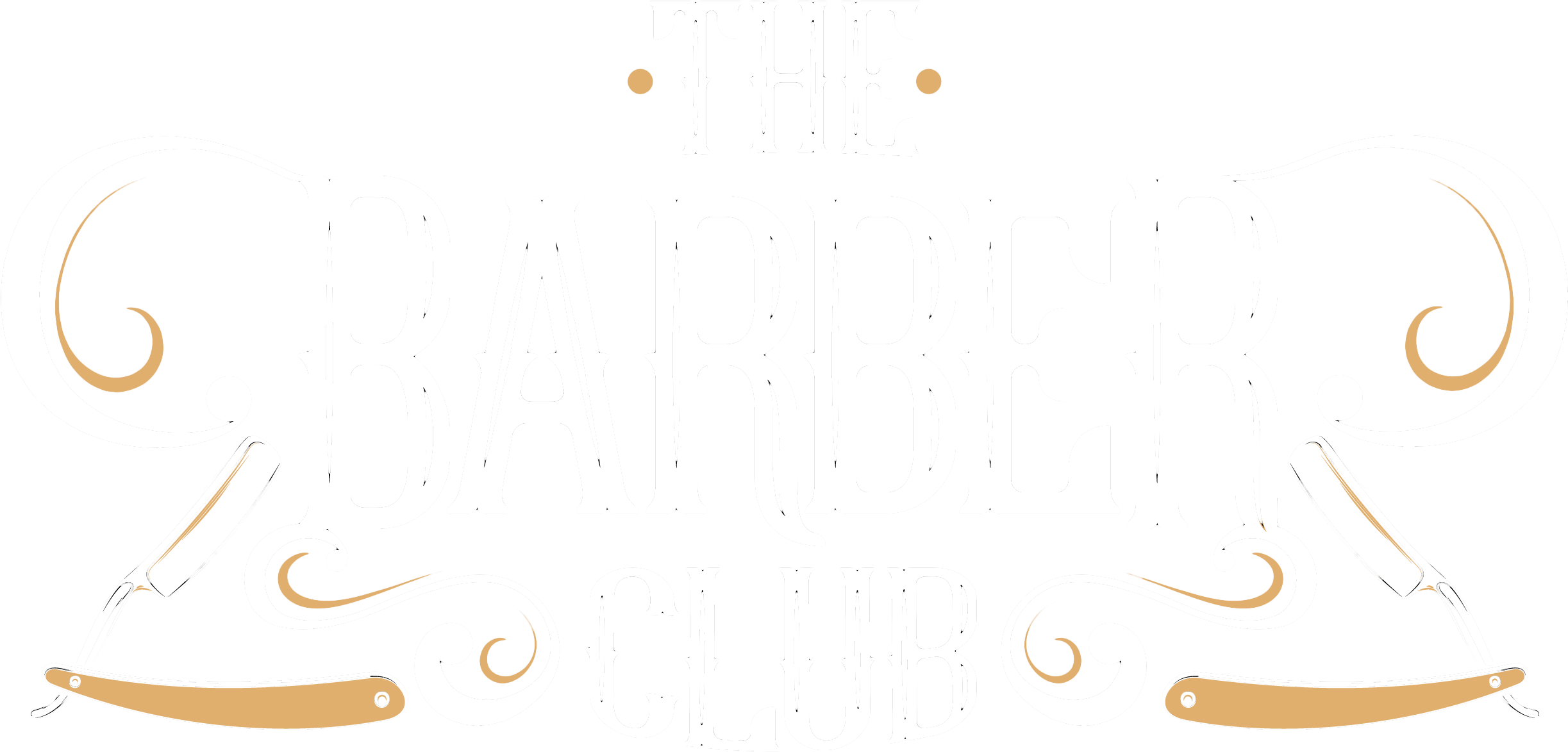 The Barberclub The Barberclub - Calligraphy (2445x1223), Png Download
