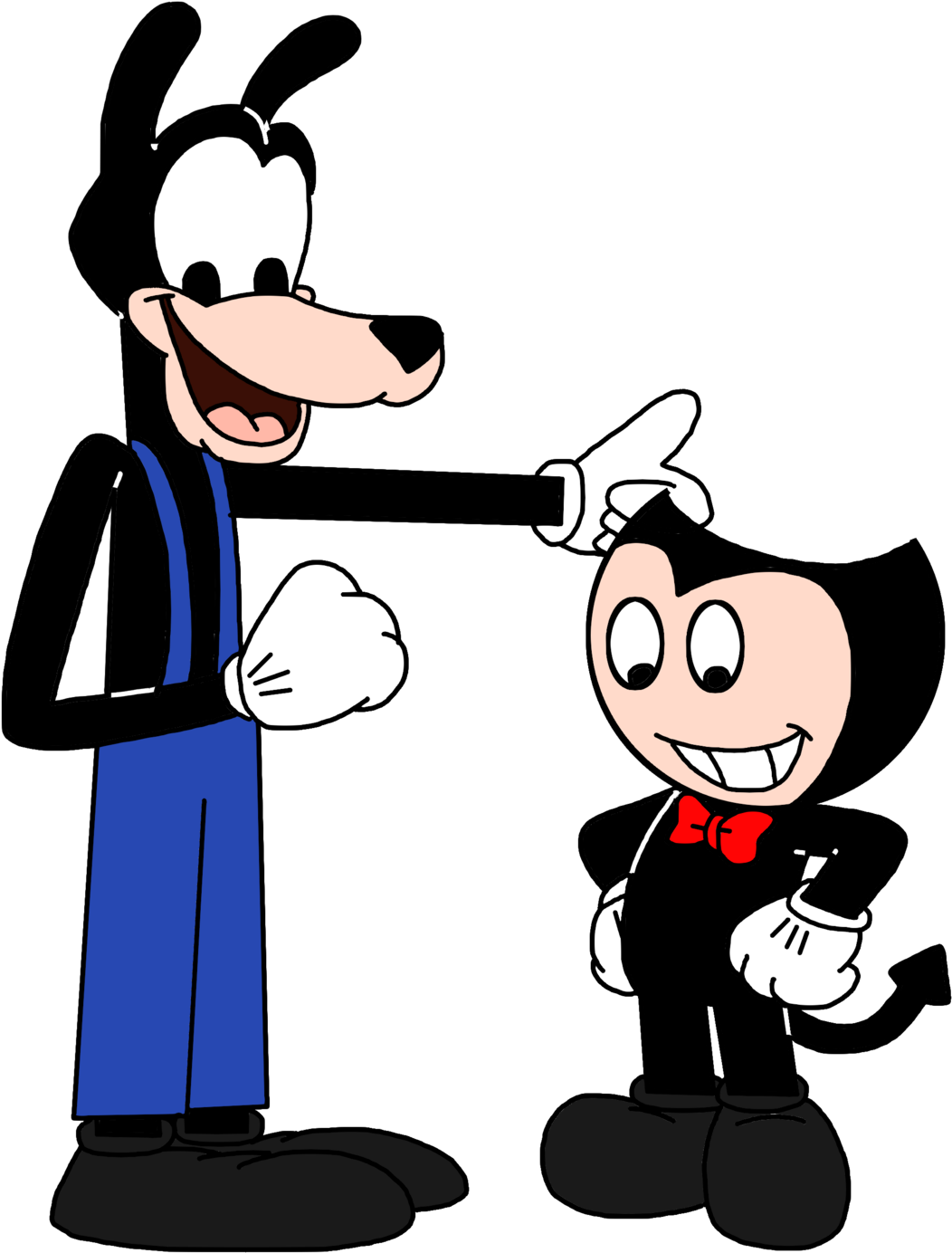 Marcospower1996 Bendy And Boris In Modern Disney Style - Loud House As Bendy And The Ink Machine (1052x1384), Png Download