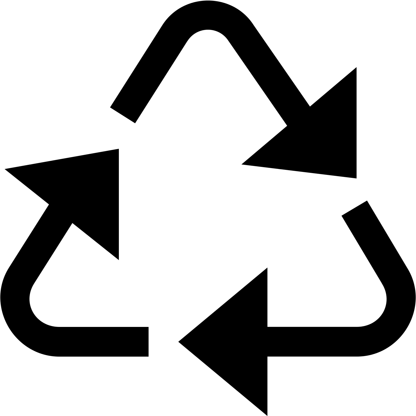 Recycling Icon - Recycle Icon Logo White (1600x1600), Png Download