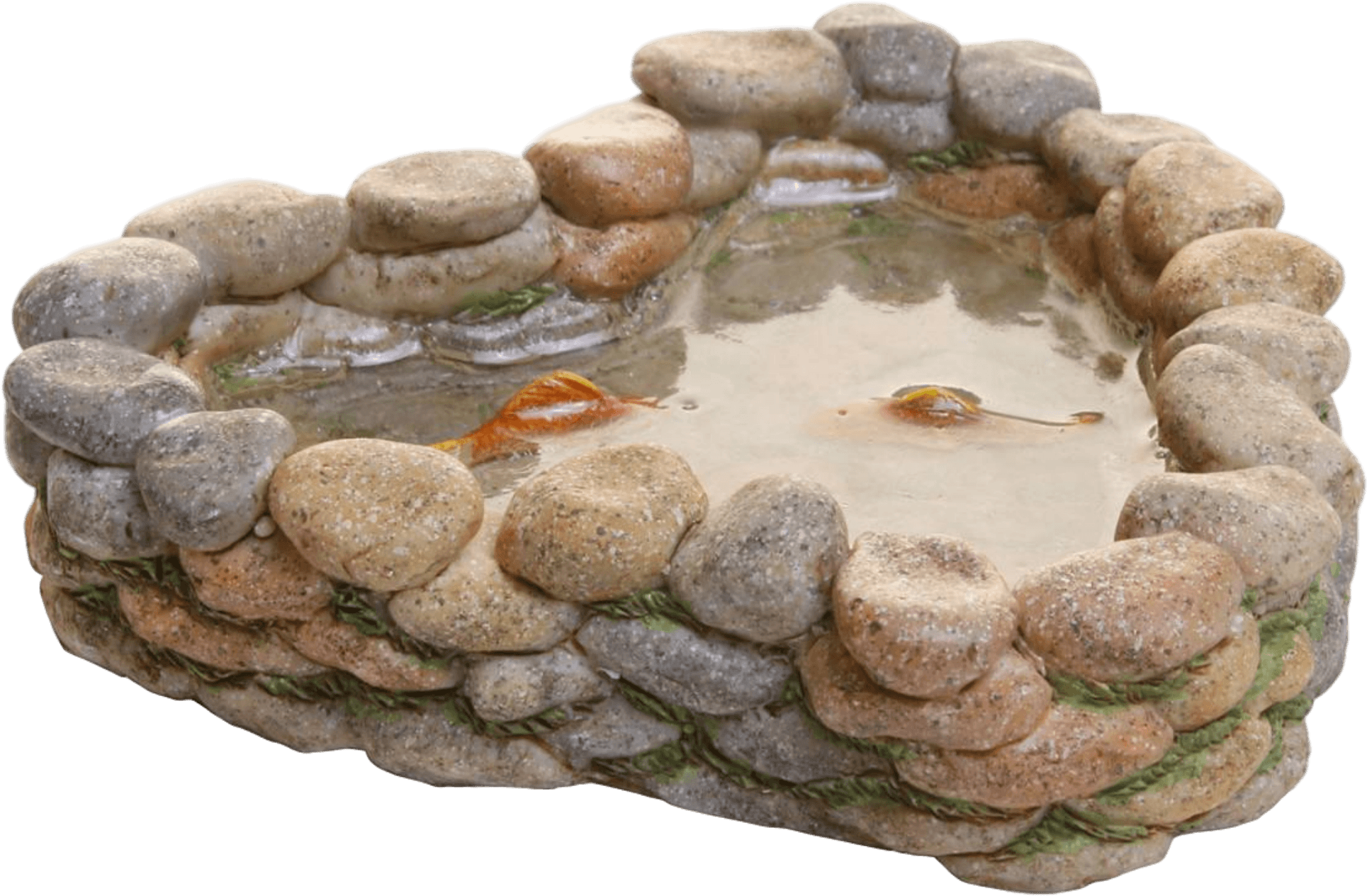 Pond With Koi - Koi Pond (2000x2000), Png Download