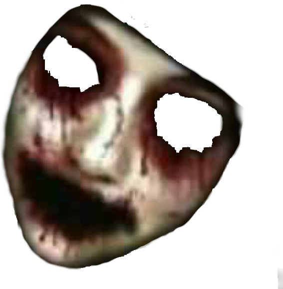 Ftestickers Face Horror Bloody Ghost Scary Creepy Freet - Drop (1024x989), Png Download