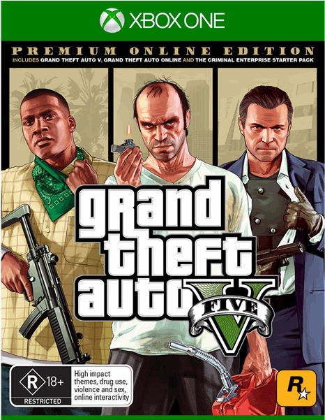 Grand Theft Auto V - Gta 5 Premium Online Edition (600x600), Png Download
