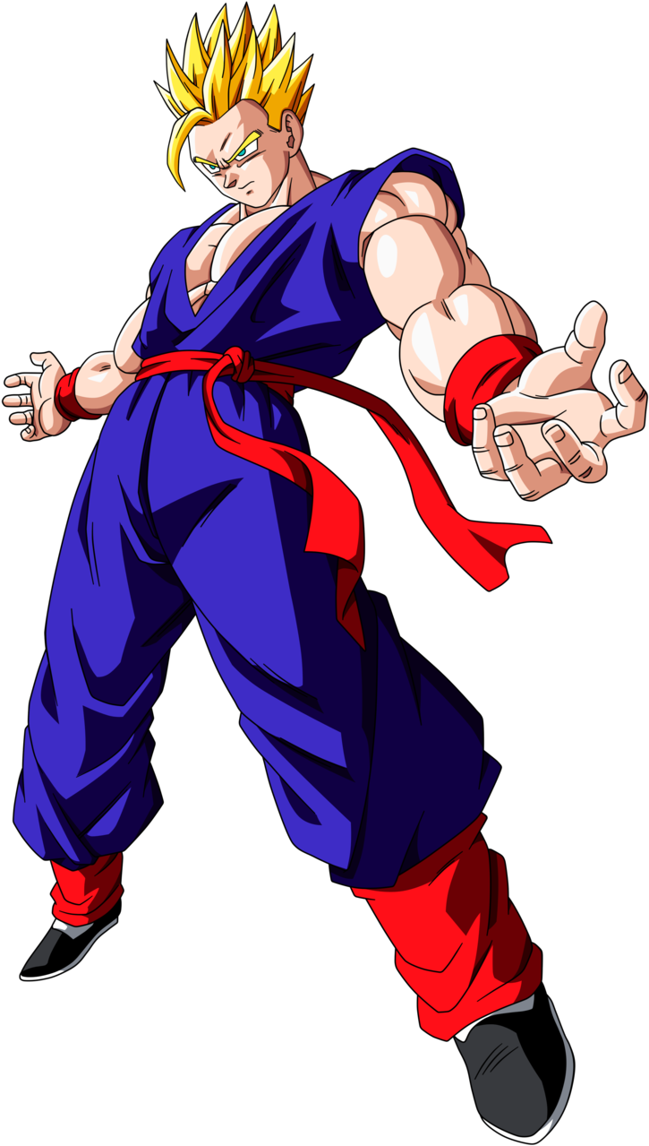 Goku - Gohan Ssj Saga Buu (900x1316), Png Download