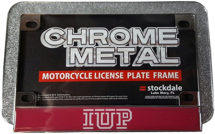 License Plate Frame, Motorcycle, Classic Iup Logo - Indiana University Of Pennsylvania (760x496), Png Download
