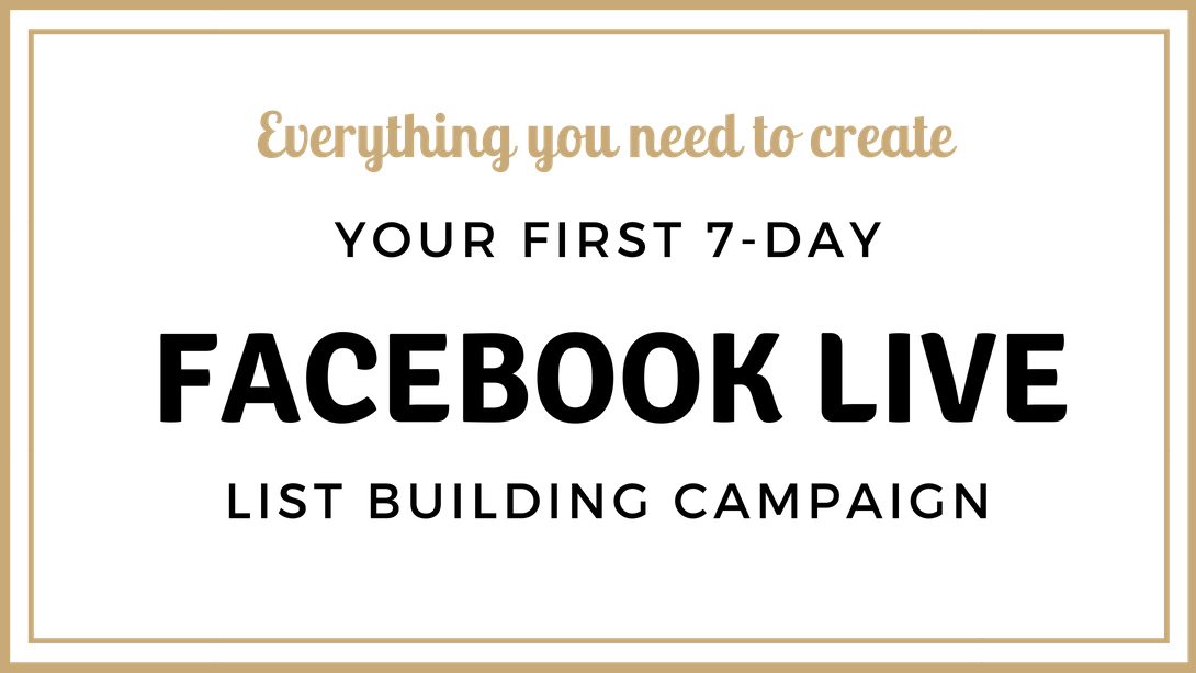 Create Your First 7-day Facebook Live Campaign - Tan (1090x613), Png Download