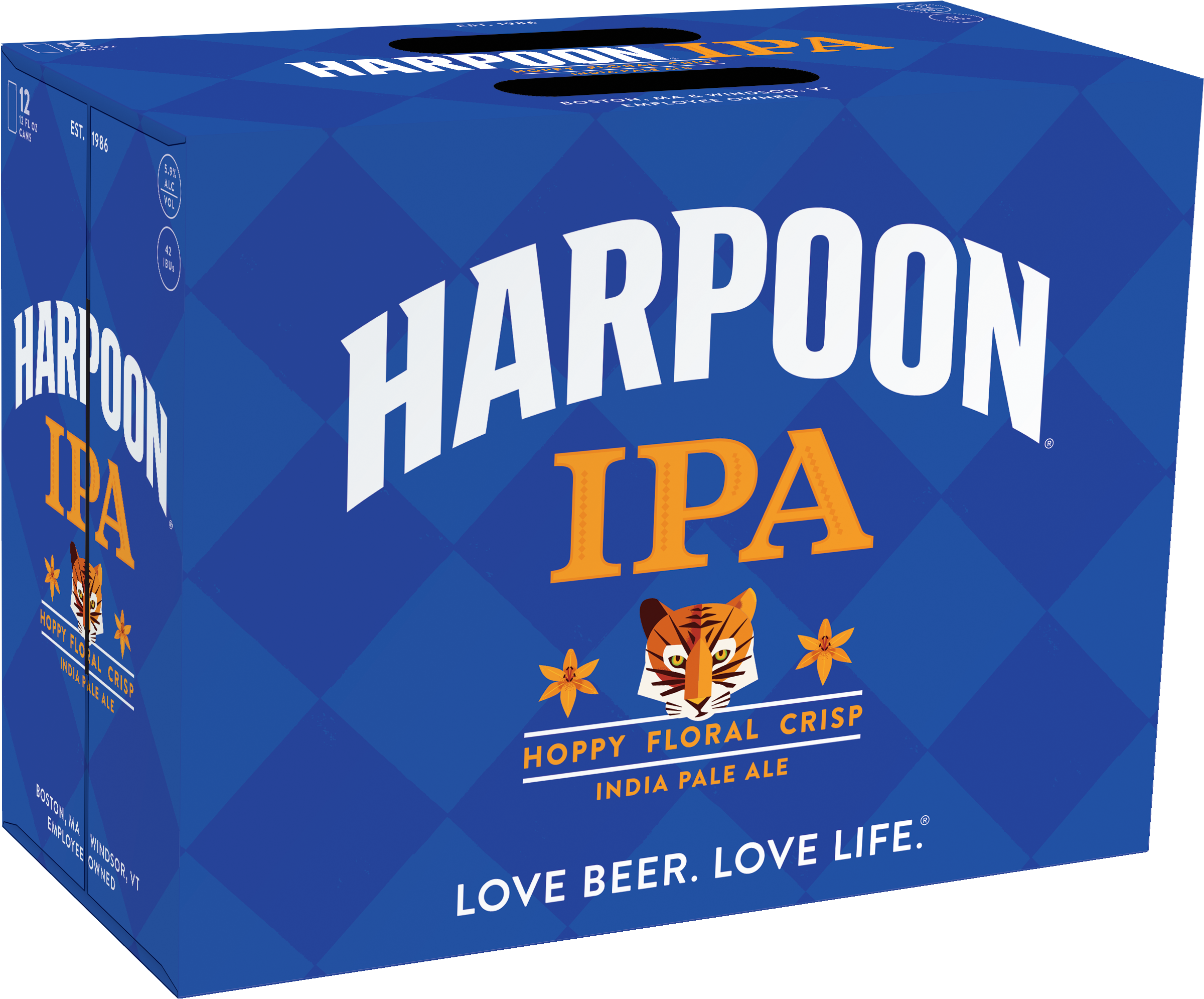 Harpoon Ipa 12-pack 12oz Cans, Pdf - Box (2700x2175), Png Download