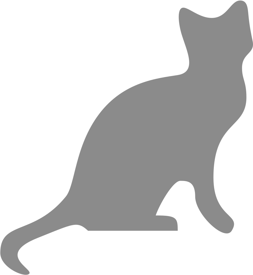 Cat Silhouette Darkgray - Cat Clipart No Background (1078x1024), Png Download
