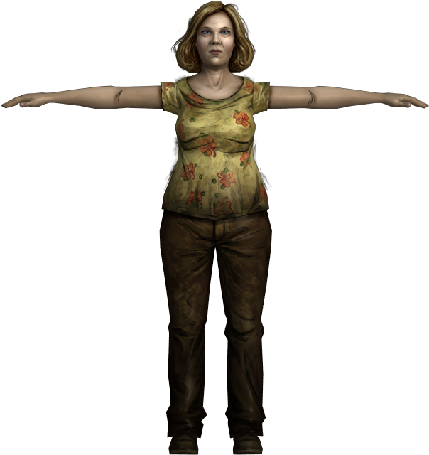 Download Zip Archive - Kenny Twd T Pose (750x650), Png Download