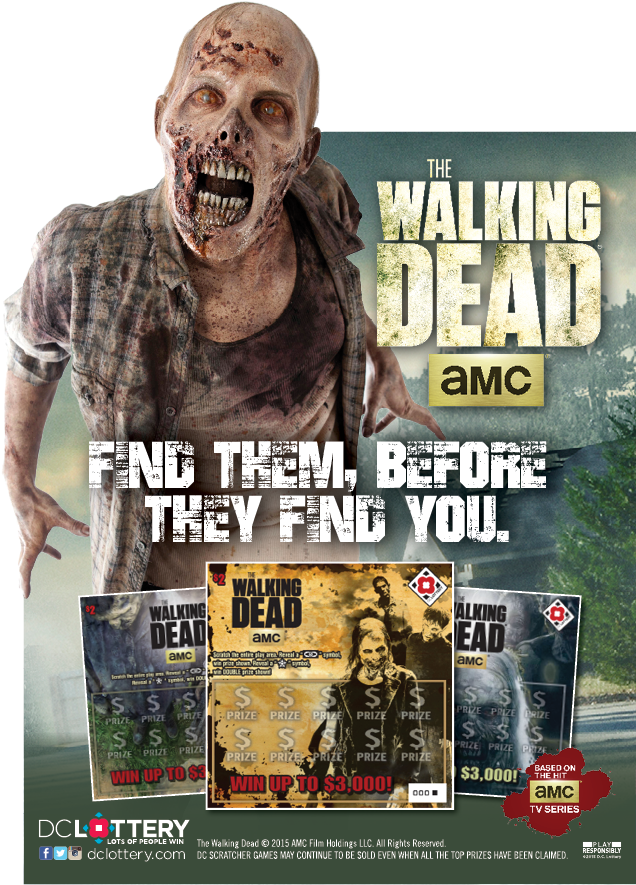 Dcl785 Walkingdeadscratcherpos F Outlines (792x1224), Png Download