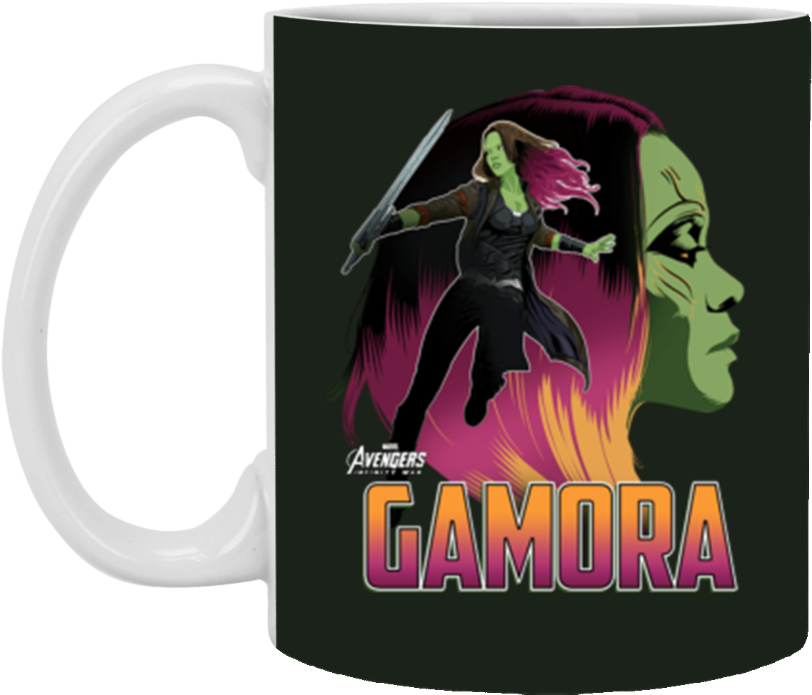 Marvel Infinity War Gamora Head Profile Premium 11 - Marvel T Shirt Gamora (1155x1155), Png Download