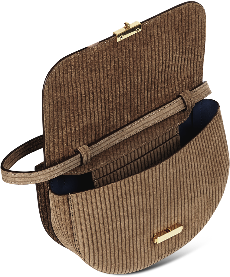 Anna Buckle Belt Bag Big Corduroy Tan (1000x1000), Png Download