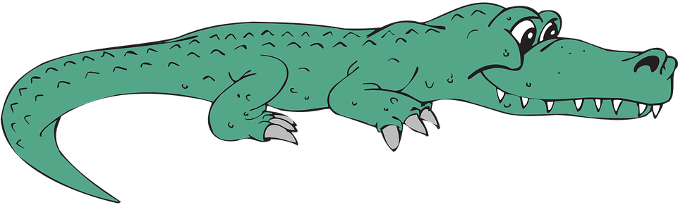 Alligator Transparent Background - Alligator Clip Art (960x480), Png Download