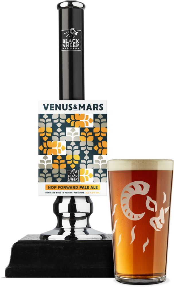 Venus & Mars Now Available In Cask - Black Sheep Brian Ale (606x1000), Png Download