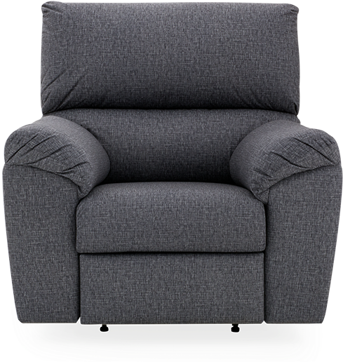 Image For Grey Upholstered Reclining, Rocking And Motorized - Recliner (519x804), Png Download