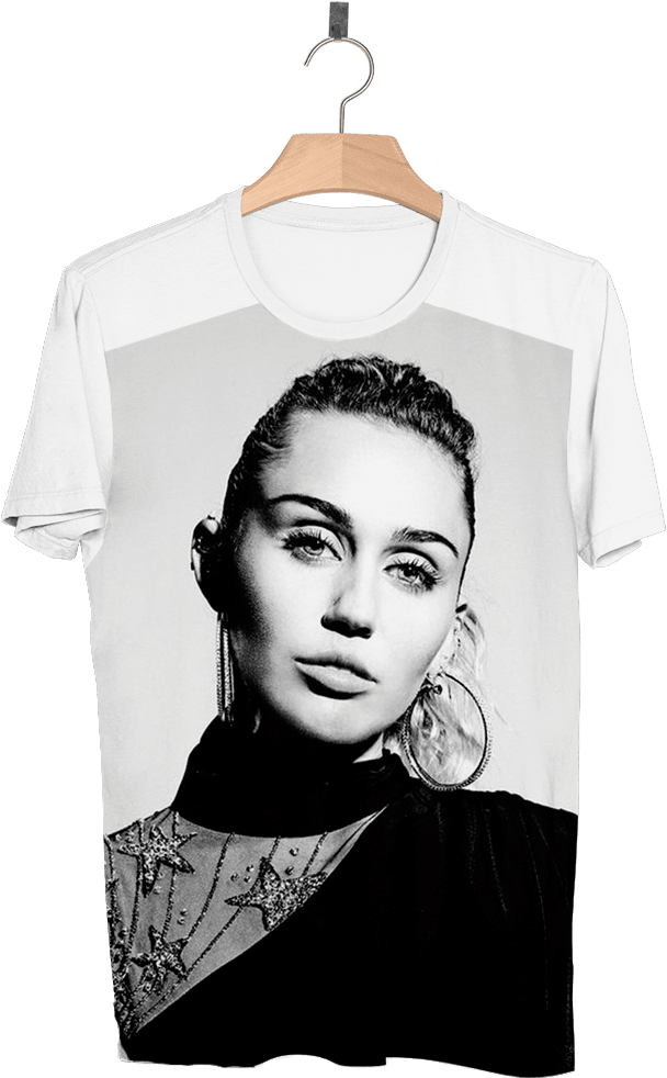Miley Cyrus P&b - Clothes Hanger (622x986), Png Download