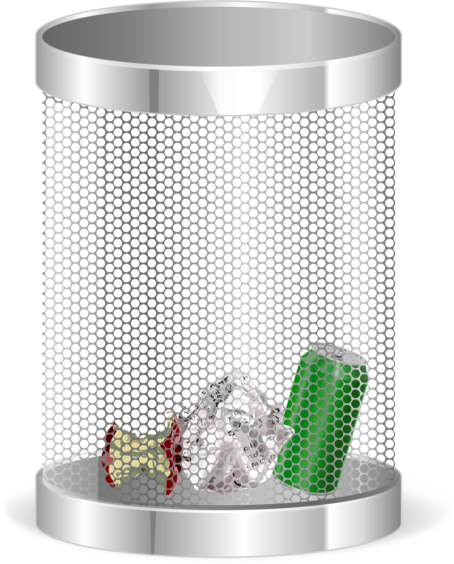 Big Image - Clipart Rubbish Bin (1917x2400), Png Download
