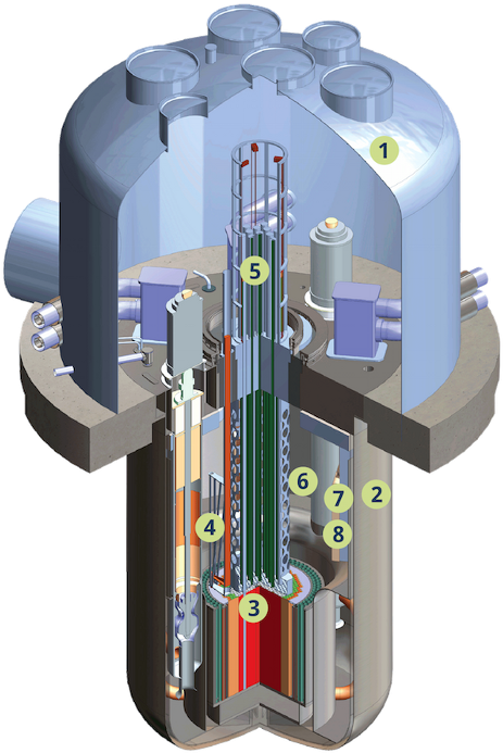 Mou Signed For Development Of World-first Nuclear Reactor - Nuclear Reactor Cross Section (498x700), Png Download