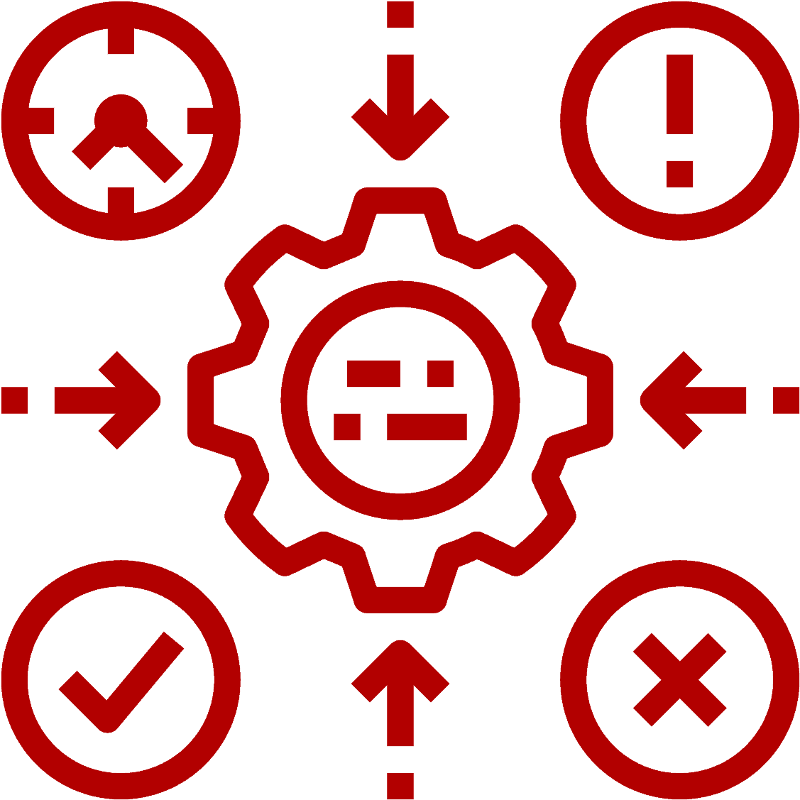 A Clock, Positive Icon, Question Icon And X Icon All - Config Icon (1200x1200), Png Download